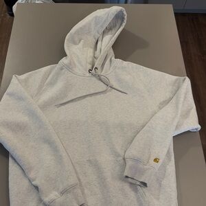 Carhartt Heather Gray Hooded Pullover Sweatshirt